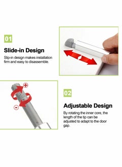 KASTWAVE Magnetic Touch Latch, Magnetic Door Catch Push to Open Latch Adjustable Magnetic Cabinet Closures Release Catches Damper for Kitchen Closet Wardrobe Cupboard Cabinet Door Wardrobe (6Pcs Silver)  - Image 4
