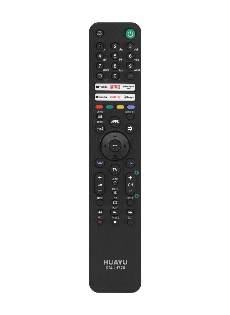 Huayu - Replacement Sony TV Remote Control For Sony Android LCD/LED TVs Fit for All Sony Smart TV LCD/LED Models Universal Remote For Sony TV With Disney+ Prime video Netflix YouTube Buttons - Image 1