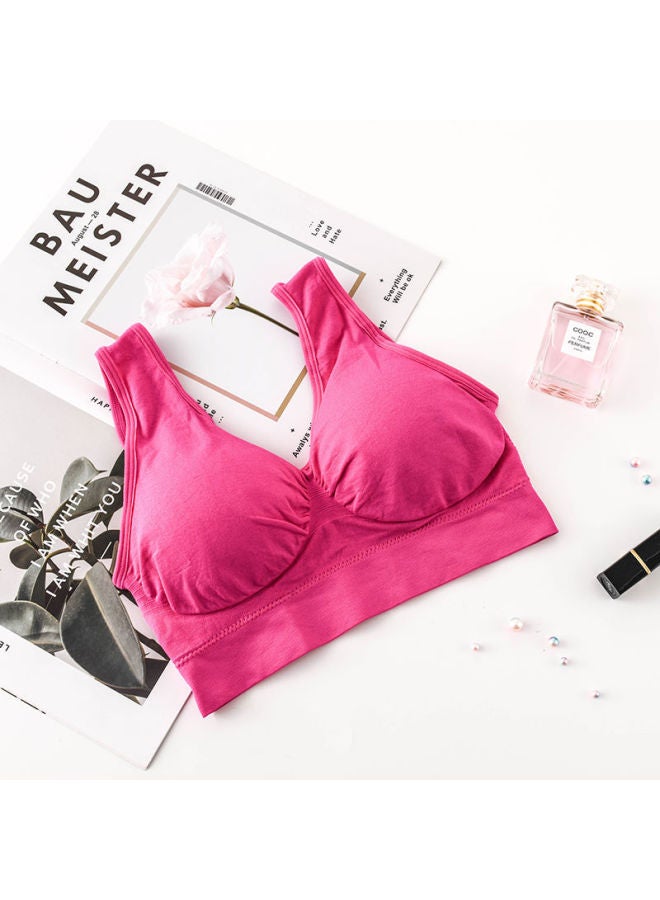 Double Layer Sports Bra Large Size Thin Yoga Sports Bra With Chest Pad Women's Wire-free Underwear