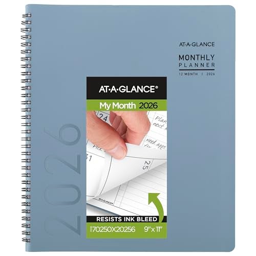 AT-A-GLANCE ATAGLANCE 2026 Planner Monthly 9 x 11 Large Contemporary Drizzle 70250X2026 - Image 1
