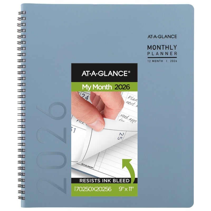 AT-A-GLANCE ATAGLANCE 2026 Planner Monthly 9 x 11 Large Contemporary Drizzle 70250X2026 - Image 2