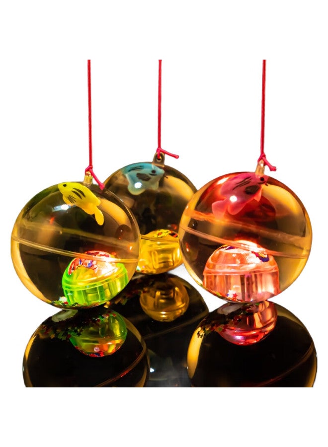 Tatanice Children'S Light-Up Elastic Ball Toy, Flashing Bouncy Ball, 3 Luminous Balls With String, Crystal Balls, Birthday Gift For Boys And Girls - Image 2