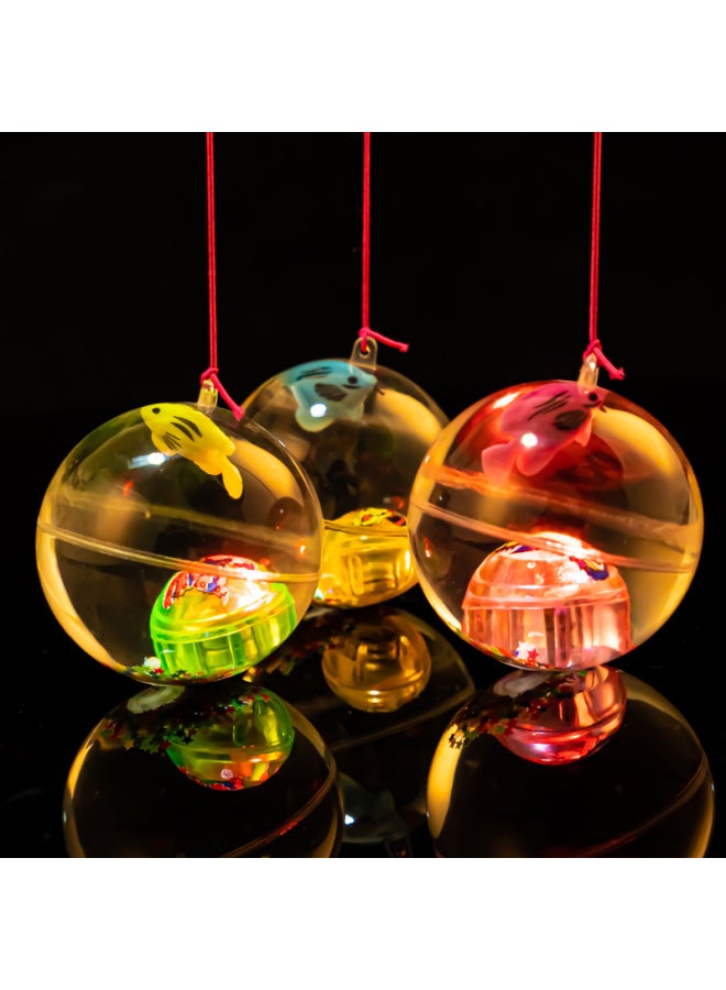 Tatanice Children's Light-up Elastic Ball Toy, Flashing Bouncy Ball, 3 Luminous Balls With String, Crystal Balls, Birthday Gift For Boys And Girls - Image 2