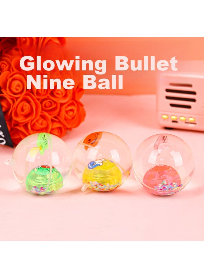 Tatanice Children's Light-up Elastic Ball Toy, Flashing Bouncy Ball, 3 Luminous Balls With String, Crystal Balls, Birthday Gift For Boys And Girls - Image 3