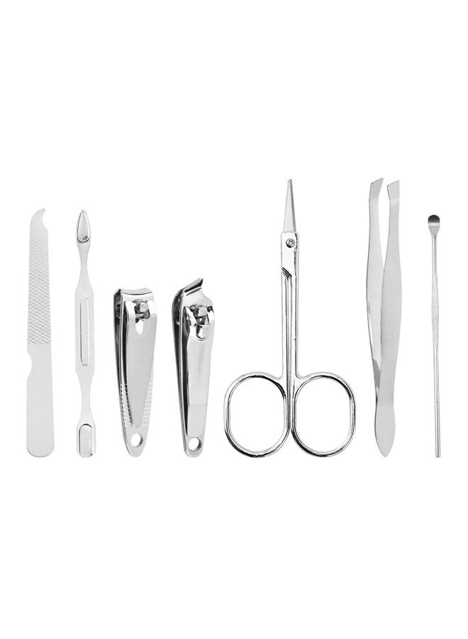 7-Piece Stainless Steel Manicure and Pedicure Set with Portable Case - Image 2