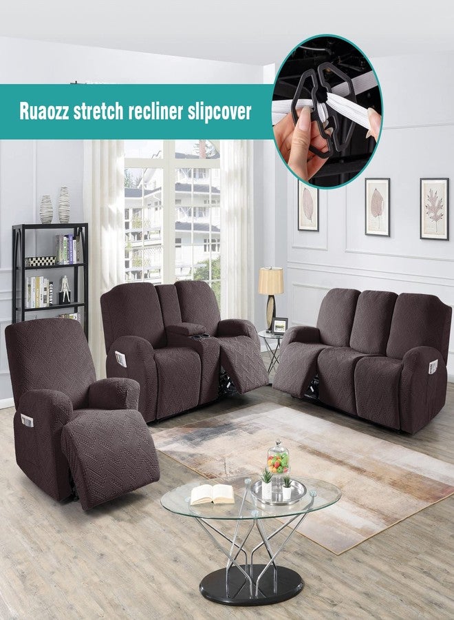 Ruaozz مجموعة Ruaozz من 3 قطع من المشابك الثابتة لأغطية الكراسي القابلة للإمالة، وأغطية الكراسي القابلة للإمالة لشخصين، وأغطية الأرائك القابلة للإمالة ثلاثية المقاعد. - Image 4