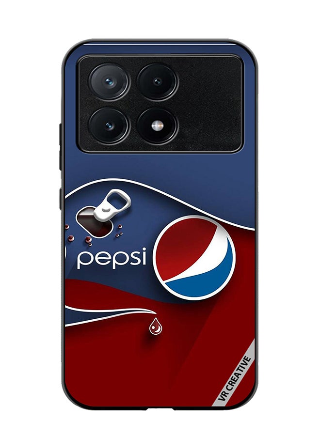 VR CREATIVE Protective Case Cover For Xiaomi Poco X6 Pro Pepsi Design Multicolour - Image 1