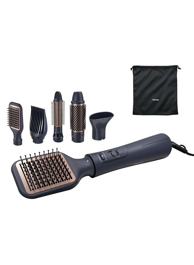 Philips 5000 Series Air Styler for Drying and Styling with Ionic Care, 5 Attachments, 1000W, 3 Heat Settings, BHA530/03 - Black Black - Image 1