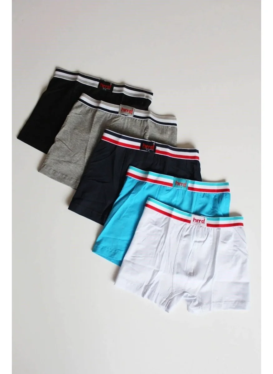 أتش أم دي 311X5 Boy's 5-Piece Cotton Boxer-Colored
