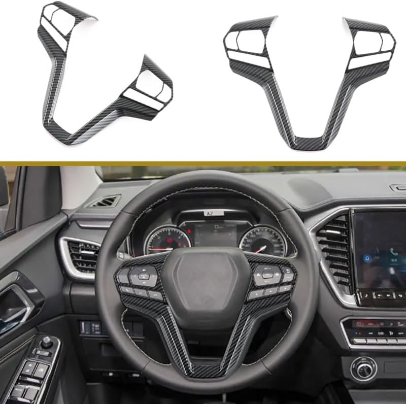QASULER Steering Wheel Frame Cover Trim for Isuzu D-Max - Image 2