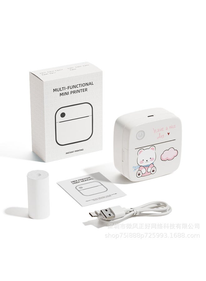 Mini Label Printer Student Pocket Wrong Questions Portable Thermal Home Printing Photo Gift - Image 1