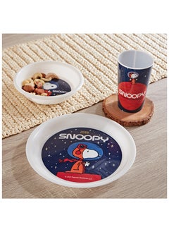 Home Box Snoopy Peanut 3-Piece Breakfast Set 14.5 x 3 x 14.5 cm  - Image 1