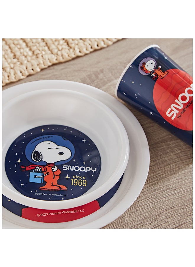 Home Box Snoopy Peanut 3-Piece Breakfast Set 14.5 x 3 x 14.5 cm  - Image 3