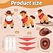 VercanMonth 42 Pcs Mini Stuffed Horses Animal 4 Inch Mini Plush Animal with Tiny Cowboy Hats and Bandana DIY Crafts for Dollhouse for Horse Year Adopt a Horse Theme First Rodeo Birthday PartyDark ColorElegant - Image 4