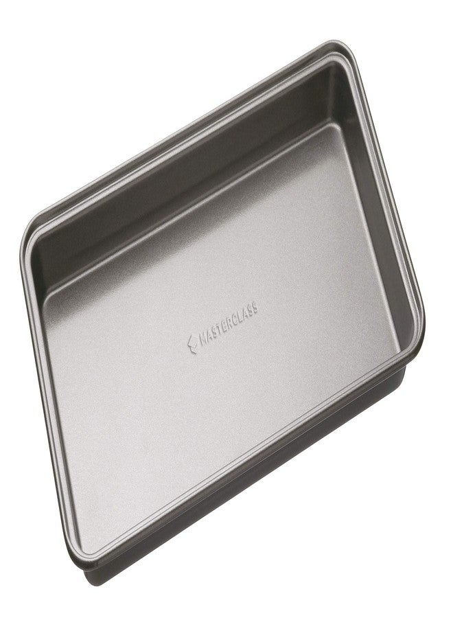 Master Class MasterClass Brownie Tin with PFOA Free Non Stick, Robust 1 mm Thick Carbon Steel, 34 x 20 cm Rectangular Tray Bake Pan - Image 1