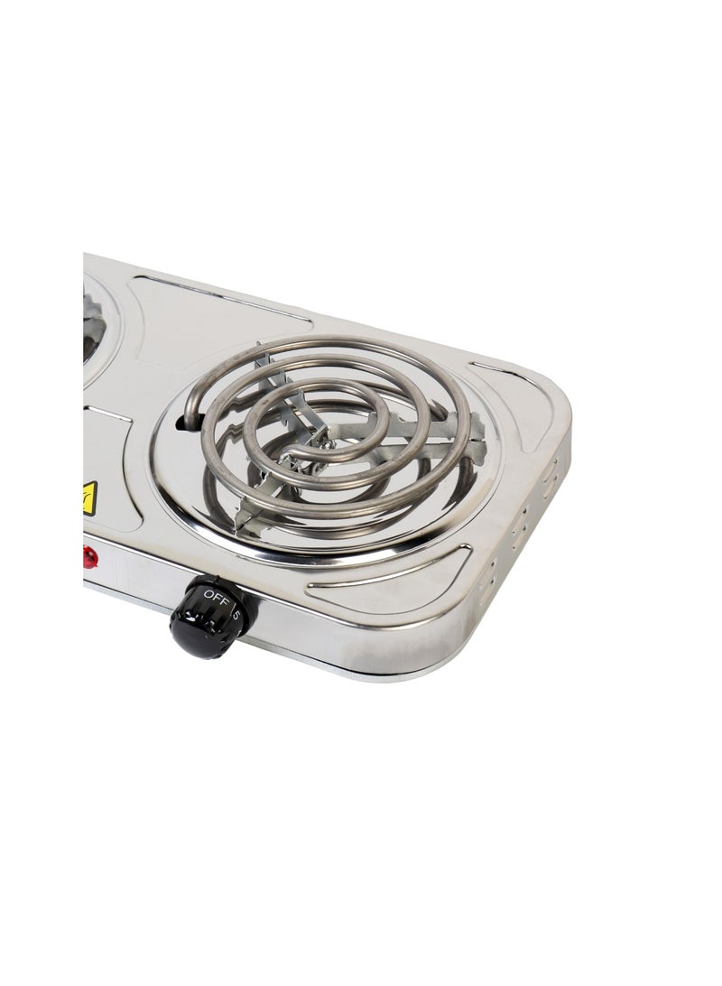 برووف سخان كهربائي شريطي ثنائي من PROOF ستانلس ستيل – قوة 2000 واط - Image 2