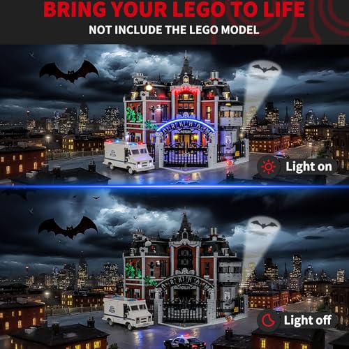 BRIKSMAX 20 Light Kit for Lego Batman Arkham Asylum 76300 Innovative Led Lighting Compatible with Lego Set Not Included Model - Image 5