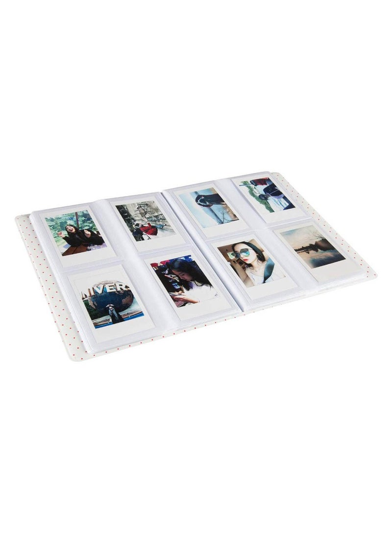 O Ozone 128 Pockets Mini Photo Album For Instax Mini 9 8 7 7S 50 70 90 / Instax SP-1/ Polaroid Instant Camera And Name Card - Grey - Image 5