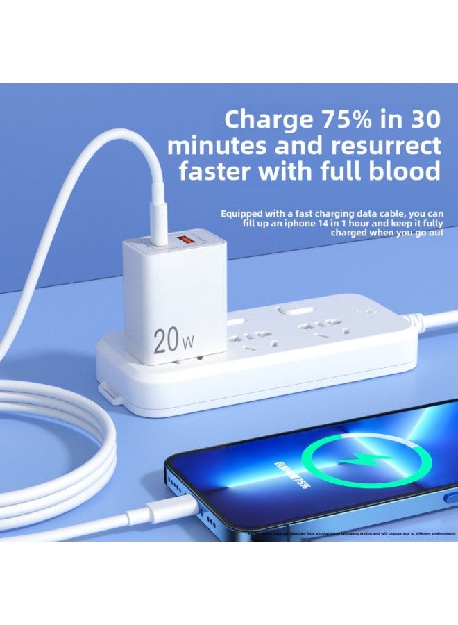 3C Certified 20W Fast Charging PD USB Multi-interface Charging Head For Apple Huawei Xiaomi Mobile Phone Charger-Color:20W PD + USB "black]  - Image 3
