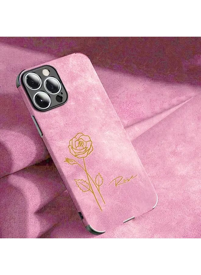 Personalized Laser Engraved Flower Phone Case For iPhone 11 Pro Max In Black - Image 3