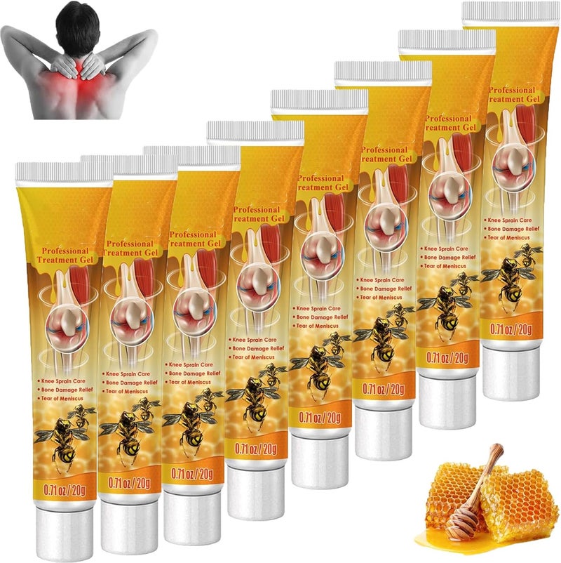 كلاراكو جل سم النحل النيوزيلندي لتخفيف آلام المفاصل، جل سم النحل لعلاج المفاصل والعظام، جل سم النحل لعلاج المفاصل والعظام، العناية بالكتف والرقبة والخصر والساق (8 قطع) - Image 1