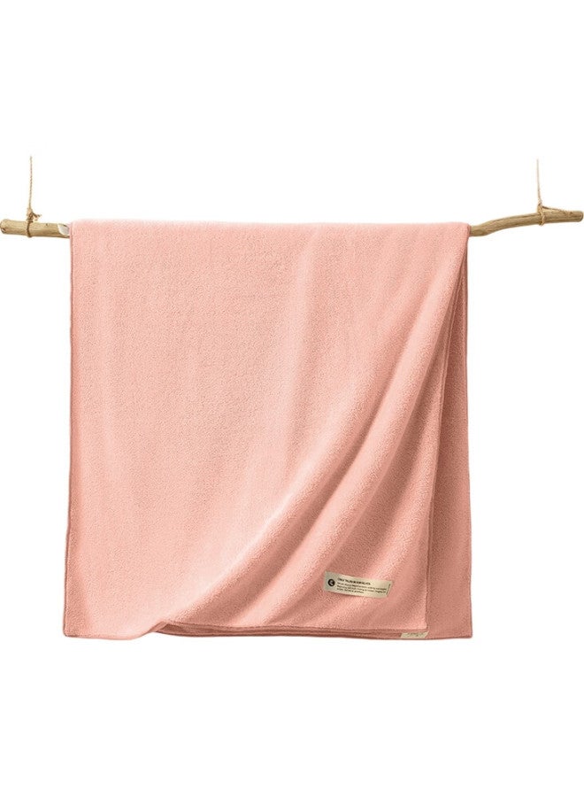 Sanli Quick-Drying Large Bath Towel, Class A Soft Absorbent Wrap Towel With Hanging Rope, Bath Towel, 70*140Cm, Pink - Image 2