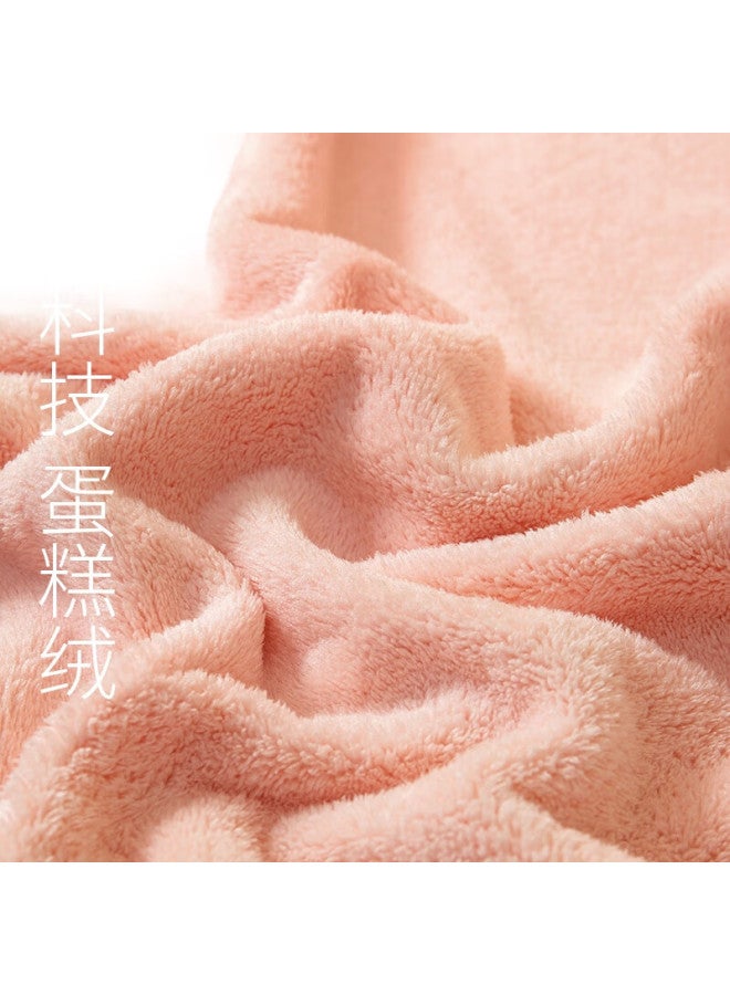 Sanli Quick-Drying Large Bath Towel, Class A Soft Absorbent Wrap Towel With Hanging Rope, Bath Towel, 70*140Cm, Pink - Image 1