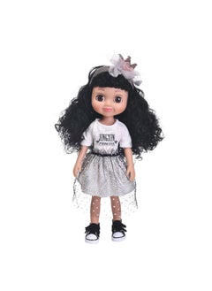 xozgdovg Dress-Up Doll with Winking Eyes - A Dream Toy for Girls 