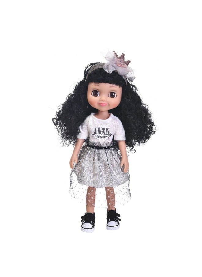 xozgdovg Dress-Up Doll with Winking Eyes - A Dream Toy for Girls 