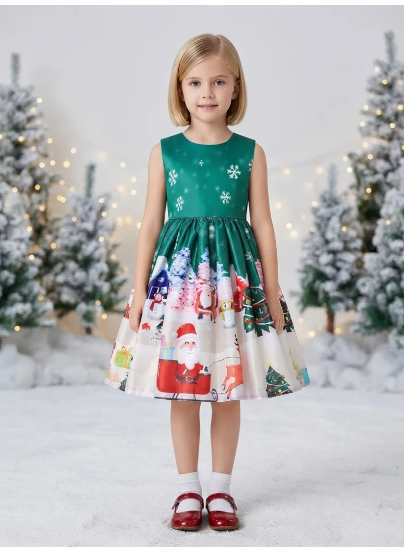 دىدانيالا Christmas Unique Green Emerald Girls Pageant Gown