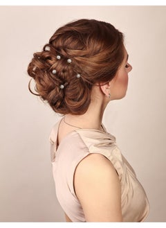 Ammei Headpiece Bridal Hair Pins Set Of 6 Bobby Pins Style With Sparkly Rhinestone For Wedding Parties (Gold)  - Image 4