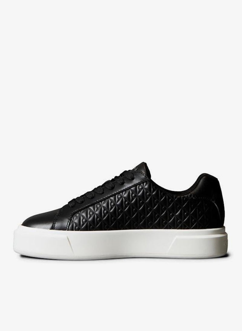 Calvin Klein Leather Emblem Logo Trainers for Women - Image 2