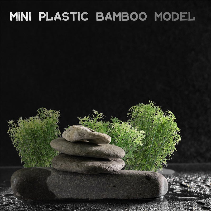 Bamboo Mini Fake, Durable Plastic Decor for Landscape Design and Scene Layout - Image 5