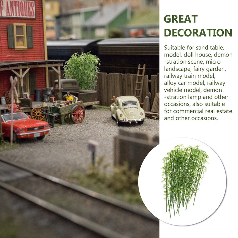Bamboo Mini Fake, Durable Plastic Decor for Landscape Design and Scene Layout - Image 3