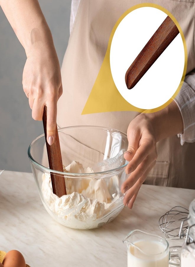 Otuuz 11 Inch Wooden Sourdough Bread Mixing Stir Stick Spurtle Wooden Sourdough Bread Making Tools Paddle Stirring Stick for Kitchen Cooking(Acacia) - Image 3