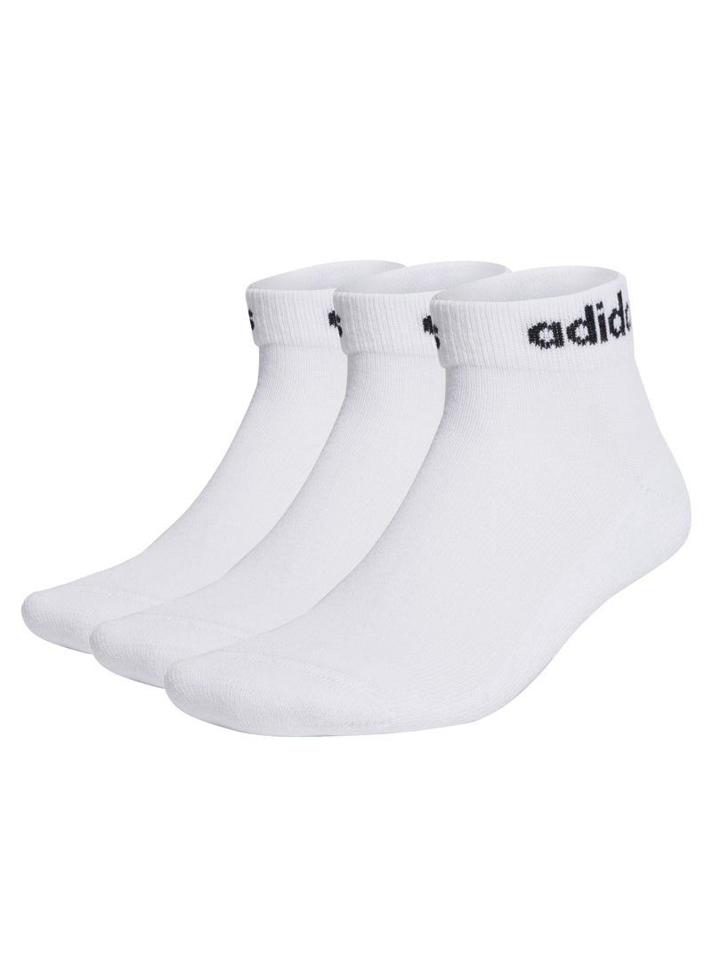 Adidas Linear Ankle Cushioned Socks 3 Pairs