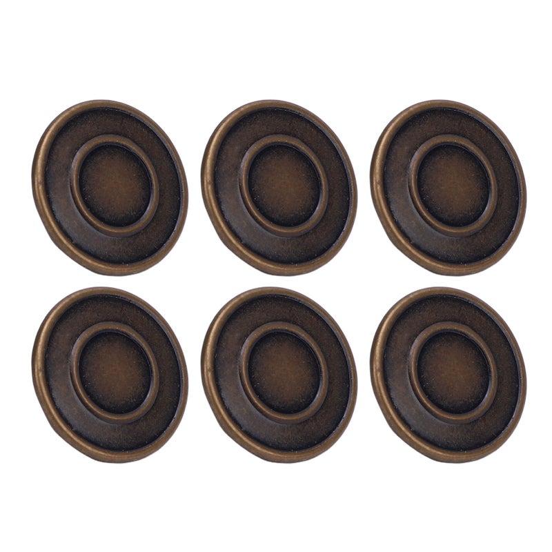 50 Set Pants Button Set 17mm Round Stainless Steel Bronze Decorative 2x6.5mm Tip Crossing Screw Back Button for Hats Coats Shoes - Image 5