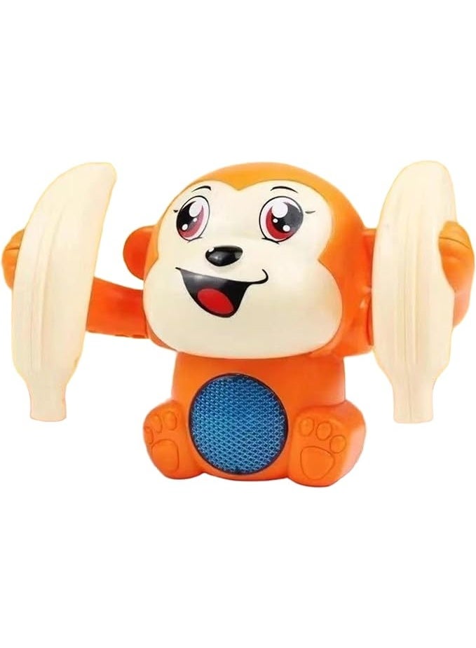 Roll 'n Glow Crawling Monkey Toy with Lights and Sounds for Children 6 Months and Up