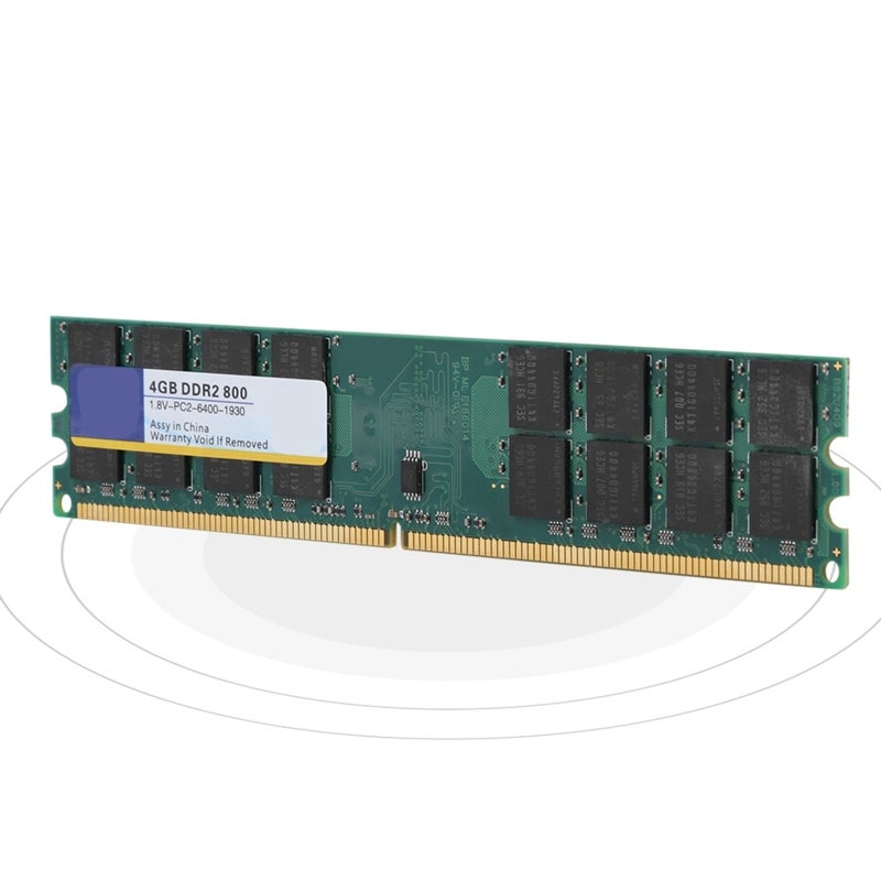ذاكرة سطح المكتب ذو أداء مستقر وأرقائق عالية الجودة RAM DDR2 بسعة 4 جيجابايت وتردد 800 ميجاهرتز - متوافقة مع AMD ذو 240 سلك PC2-6400 لأجهزة كمبيوتر سطح المكتب - Image 1