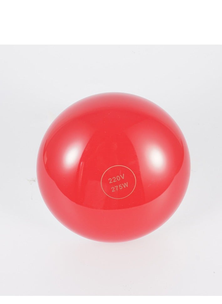 Infrared Heat Lamp Bulb for Therapy Heat Massage Device Health Care Pain Relief Therapeutic Beauty Salon Physiotherapy Lamp Portable Durable 275W E27 220V (Red) - Image 2