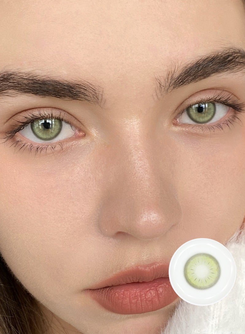 أروى عين القط الأخضر ميلودي السنوي الملونة للجنسين العدسات اللاصقة التجميلية ، لا التكبير. - Image 3