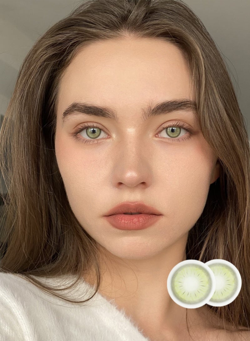 أروى عين القط الأخضر ميلودي السنوي الملونة للجنسين العدسات اللاصقة التجميلية ، لا التكبير. - Image 4