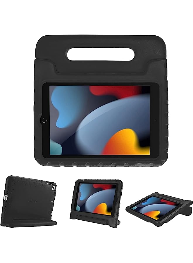 Procases حافظة أطفال لجهاز آيباد، واقية للصدمات مع مقبض قابل للتحويل وحامل خفيف الوزن صديقة للأطفال لجهاز آيباد 9/8/7 باللون الأسود، Pc-08362111، آيباد 10.2 الجيل الثامن/الجيل السابع، آير 3، آيباد برو 10.5 - Image 1