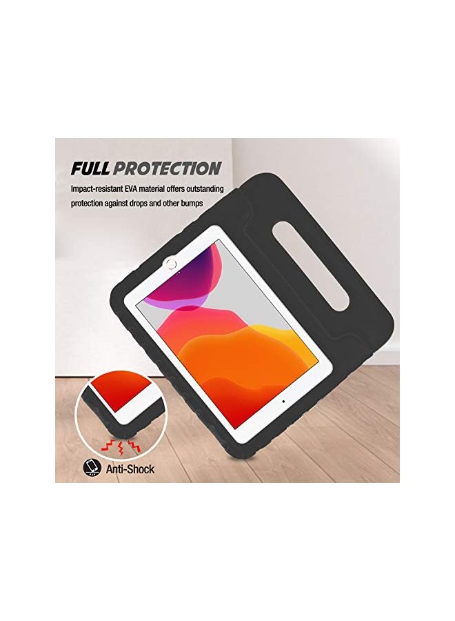 Procases حافظة أطفال لجهاز آيباد، واقية للصدمات مع مقبض قابل للتحويل وحامل خفيف الوزن صديقة للأطفال لجهاز آيباد 9/8/7 باللون الأسود، Pc-08362111، آيباد 10.2 الجيل الثامن/الجيل السابع، آير 3، آيباد برو 10.5 - Image 2