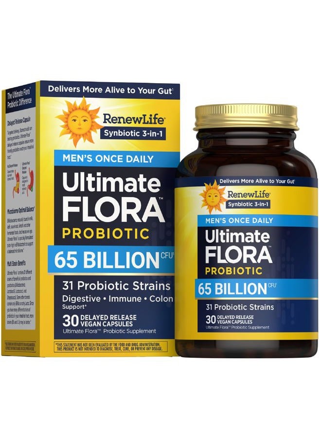 RENEW LIFE Once Daily Flora Men's 55 Billion 30ct, 30 CT - Image 1