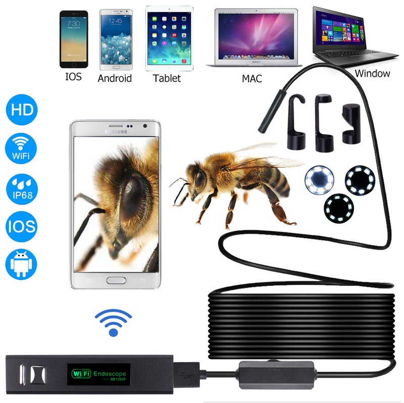 F150 Wireless HD Endoscope Camera – 8mm Probe for Mobile Devices - Image 1