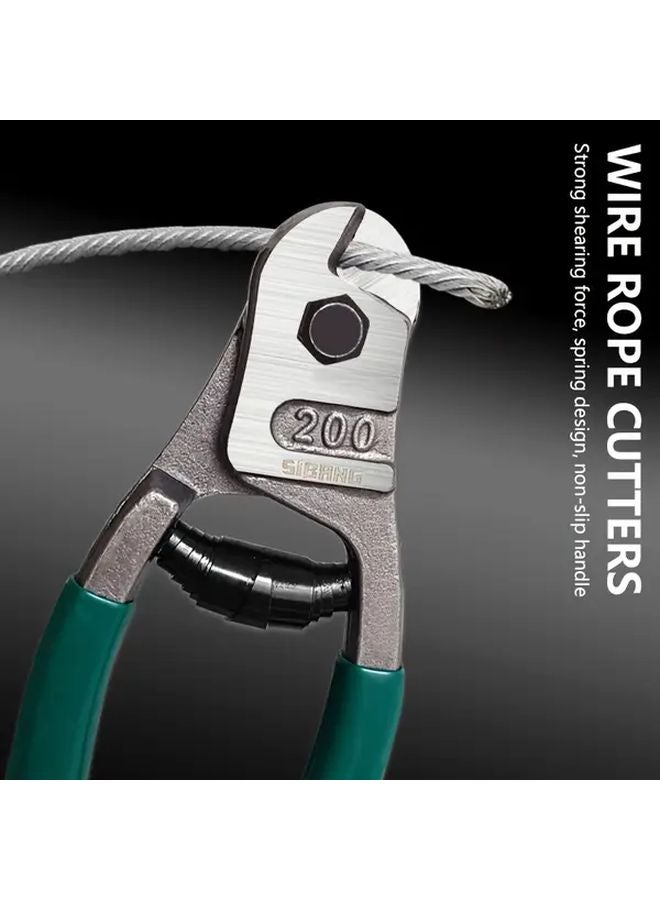 8 Inch Industrial Wire Cutter Pliers Heavy Duty Steel Rope Cable Non Slip Grip - Image 3