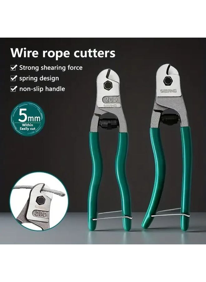 8 Inch Industrial Wire Cutter Pliers Heavy Duty Steel Rope Cable Non Slip Grip - Image 4