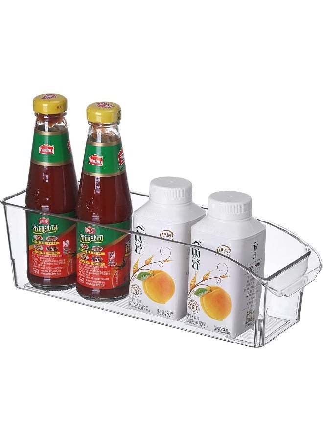 Servewell Harmony Stackable Storage Bin- for Fridge, Freezer, Pantry and more, Clear, 31.2X10X9.3cm,FRB240 
