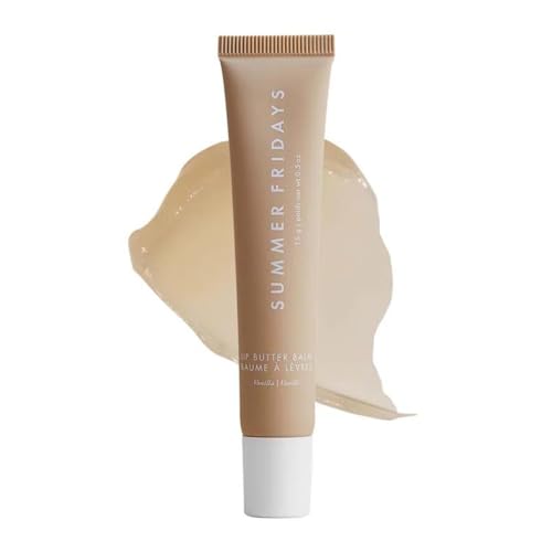 Summer Fridays Lip Butter Balm Conditioning Lip Mask and Lip Balm for Instant Moisture Shine and Hydration SheerTinted Soothing Lip Care Vanilla 5 Oz